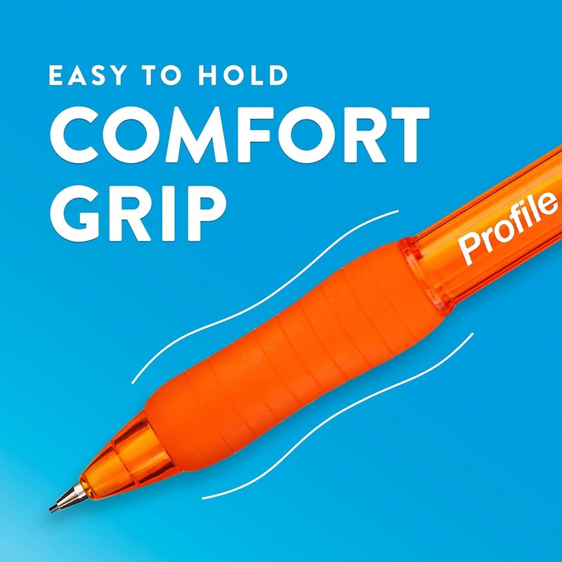 Paper Mate قلم رصاص ميكانيكي بيبر ميت بروفايل 0.7 مم #2 رصاص ممتاز لمستلزمات المكتب ومستلزمات الفصول الدراسية وأقلام الرسم وأقلام التخطيط بألوان أسطوانية متنوعة 8 قطع - Image 2